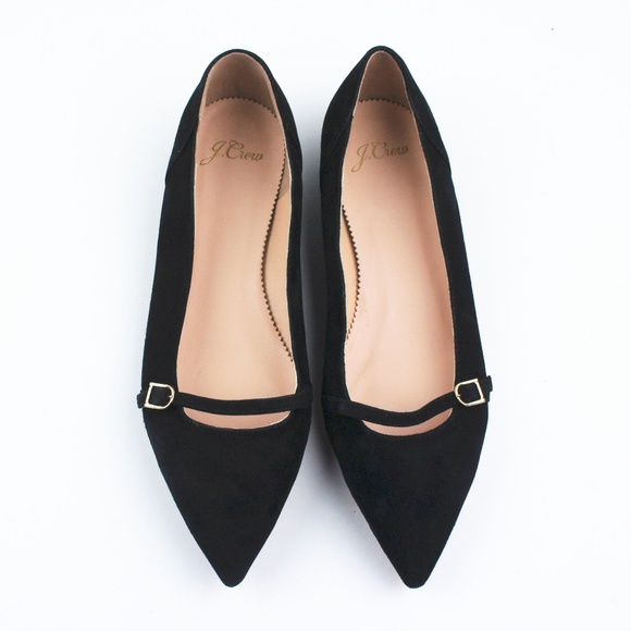 New JCREW Gwen Mary Jane Pieced Ballet Flats Suede - Picture 4 of 5